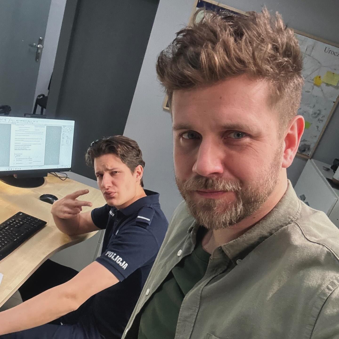 Antek Królikowski na planie "Uroczyska"