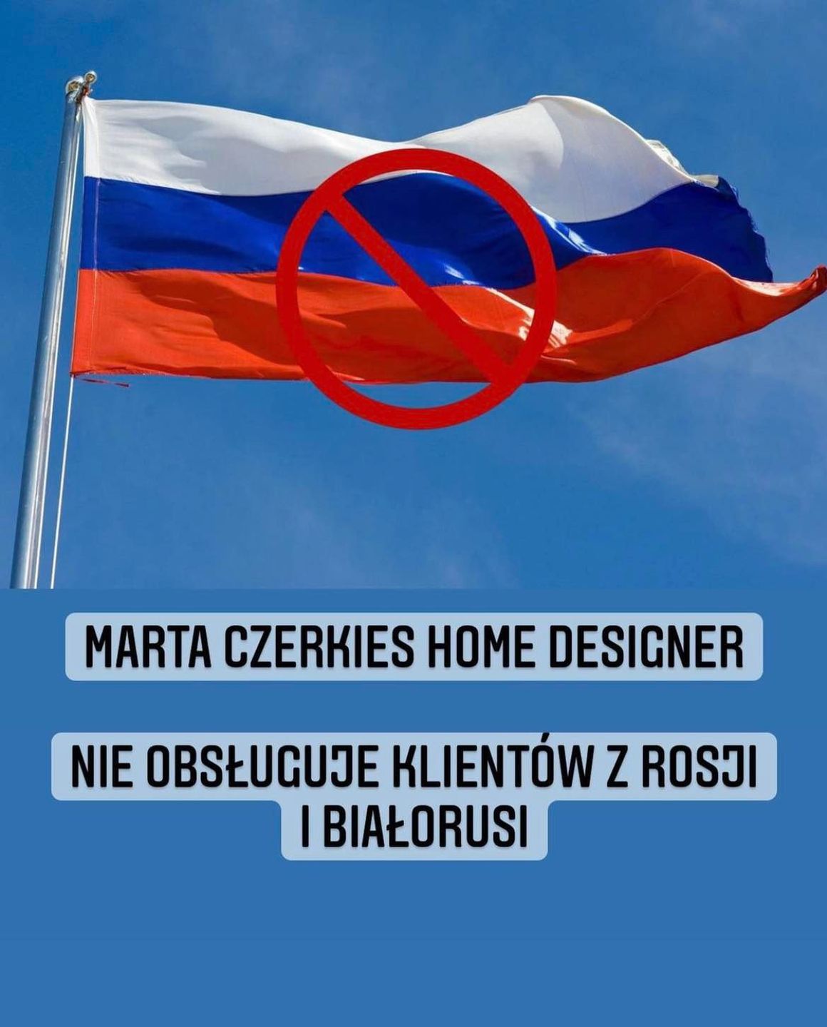 Popularna architekta wnętrz nie chce obsługiwać Rosjan i Białorusinów