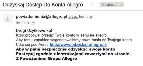 "Dane logowania są g**no warte". Jak wyglądał ostatni atak na Allegro? 2