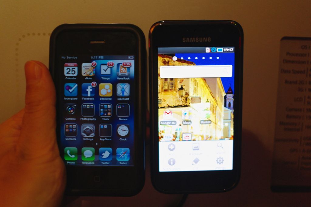 iPhone i Samsung Galaxy S