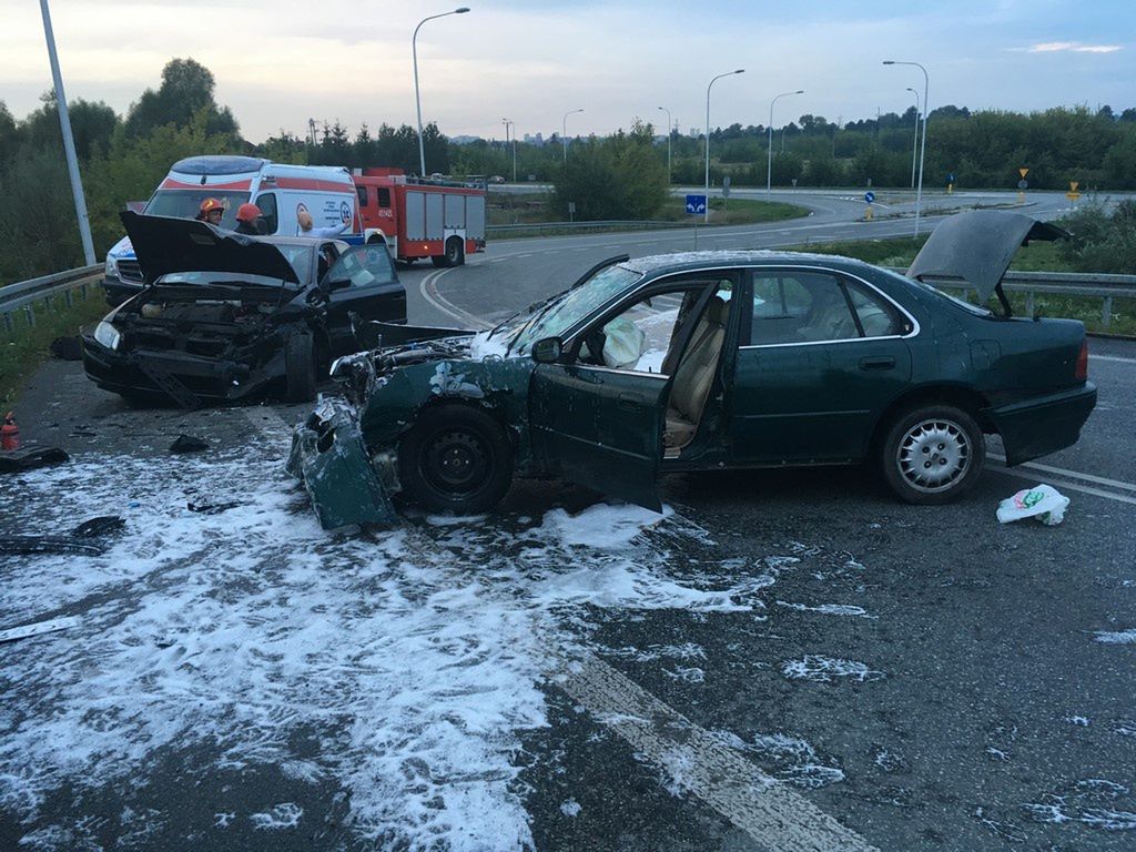 Wypadek na obwodnicy Ostrowca