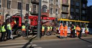 Łódź. Wykolejenie tramwaju w centrum. Są utrudnienia