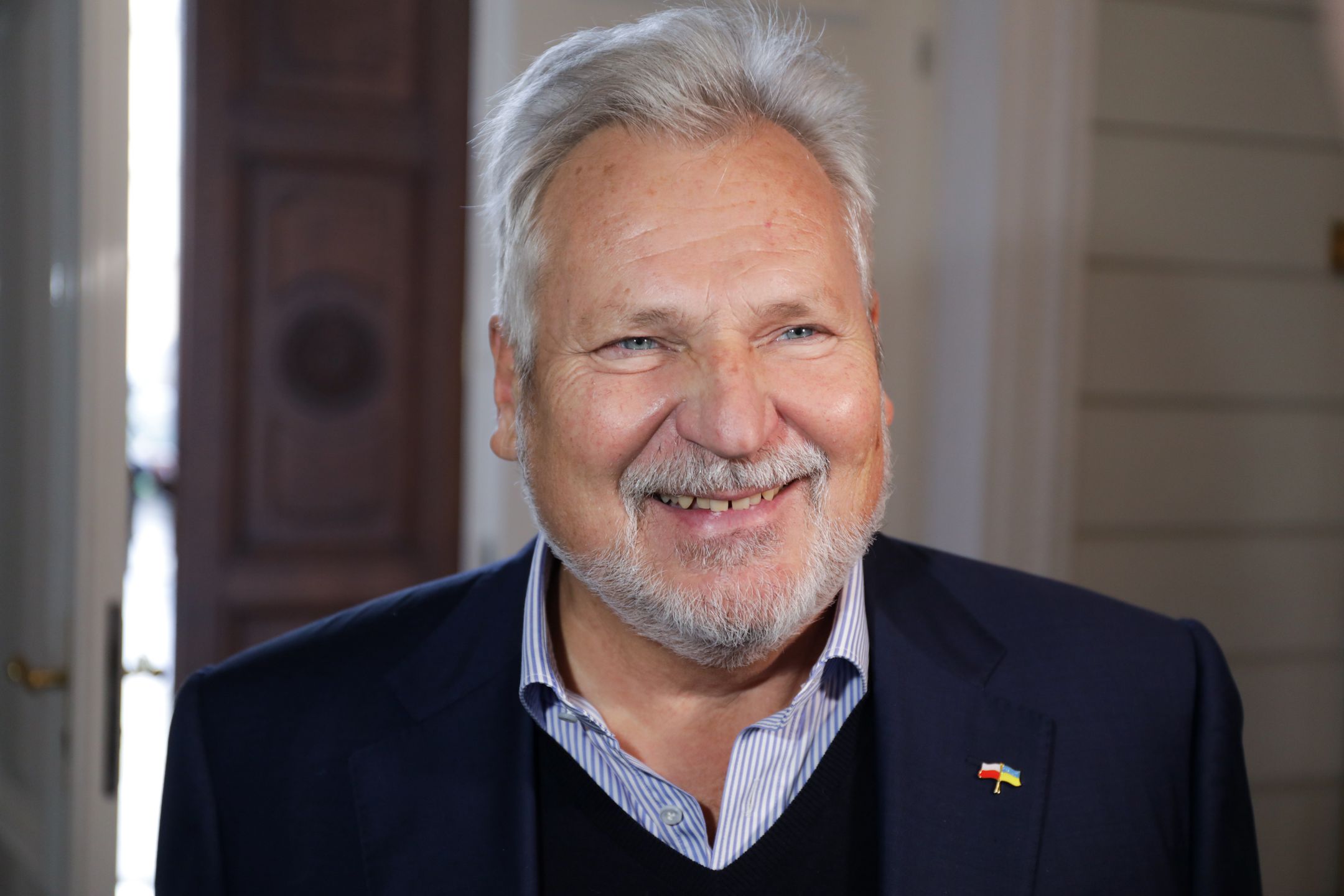 Były prezydent RP Aleksander Kwaśniewski na międzynarodowej konferencji "Bezpieczeństwo wschodniej flanki NATO - rola Polski" 