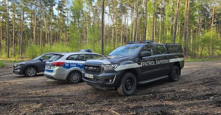 Znalezisko w lesie. Ponad tona niebezpiecznych materiałów
