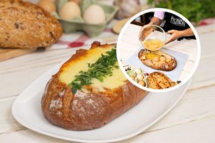 Wbij jajka do chleba i wstaw do piekarnika. Z tym przepisem nic się w kuchni nie zmarnuje