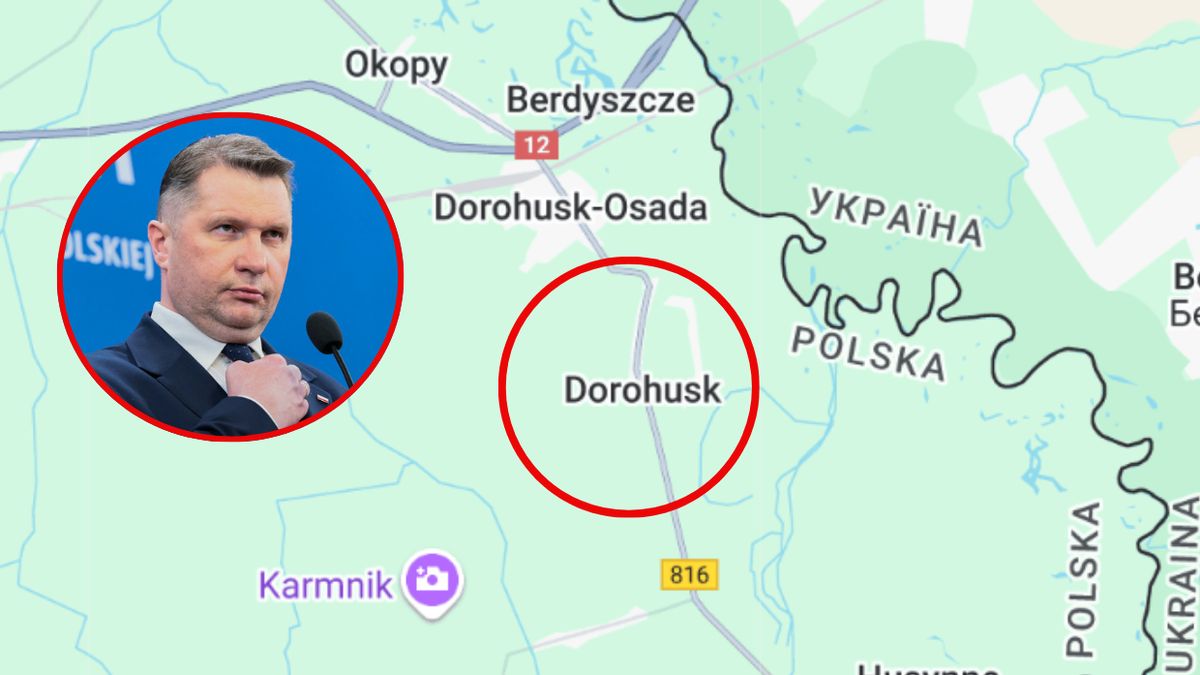 Przemysław Czarnek straszy Rosjanami w Dorohusku