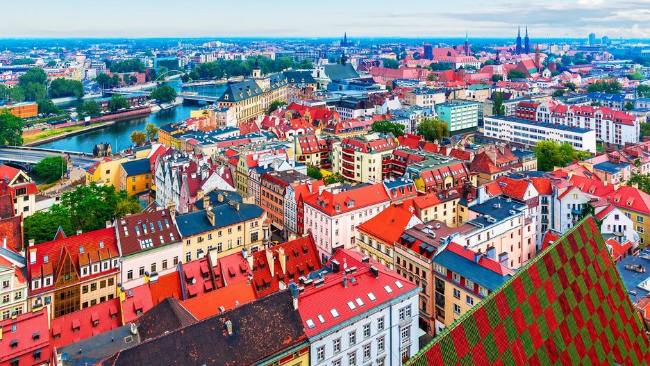 Wrocław panorama pogoda krajobraz