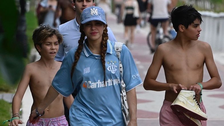 Shakira z synami w Miami