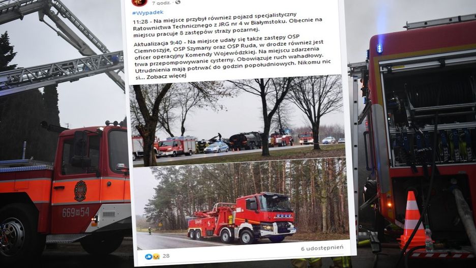 Wypadek cysterny w Koszarówce 
