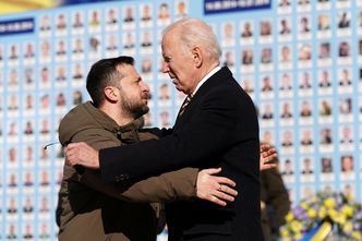 Historyczna wizyta prezydenta USA w Kijowie. Spotkał się z Wołodymyrem Zełenskim