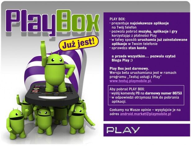 Play wypuszcza aplikację PlayBox dla Androida