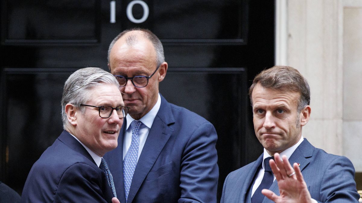 Keir Starmer,Friedrich Merz Emmanuel Macron