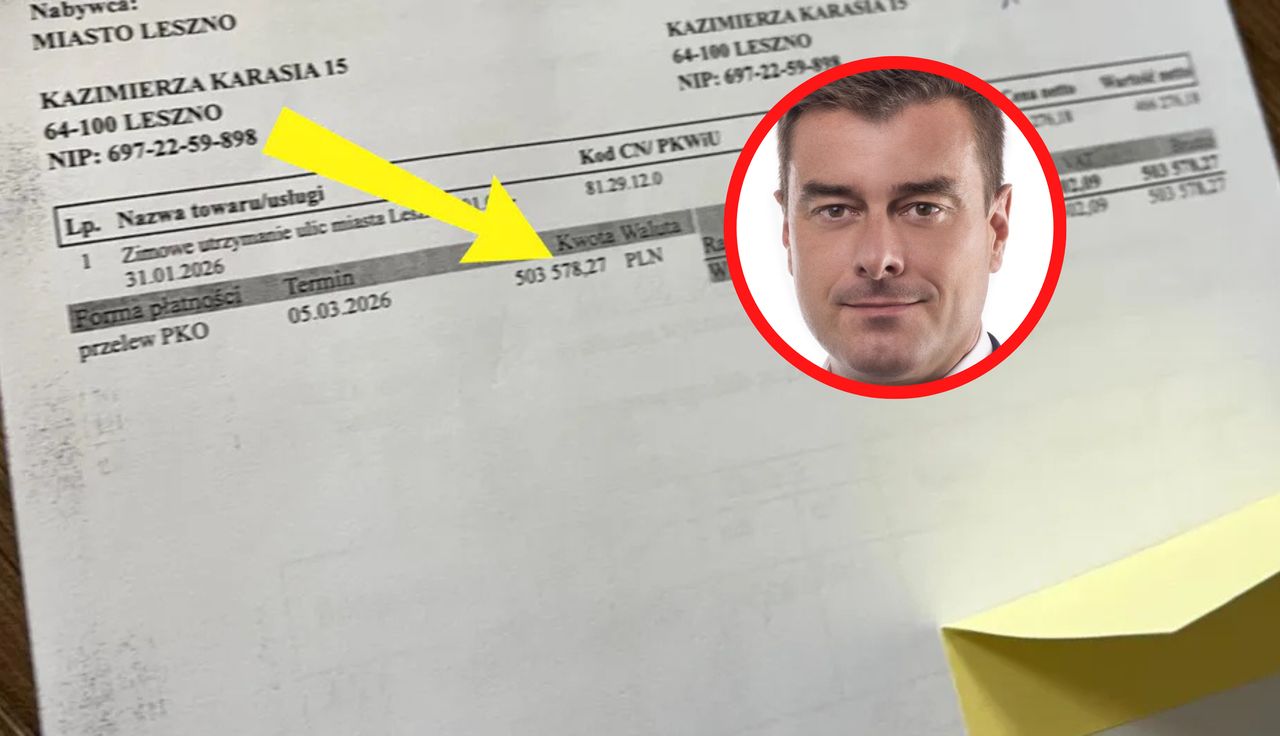 Przyszła faktura. Aż zrobił zdjęcie. To nie koniec