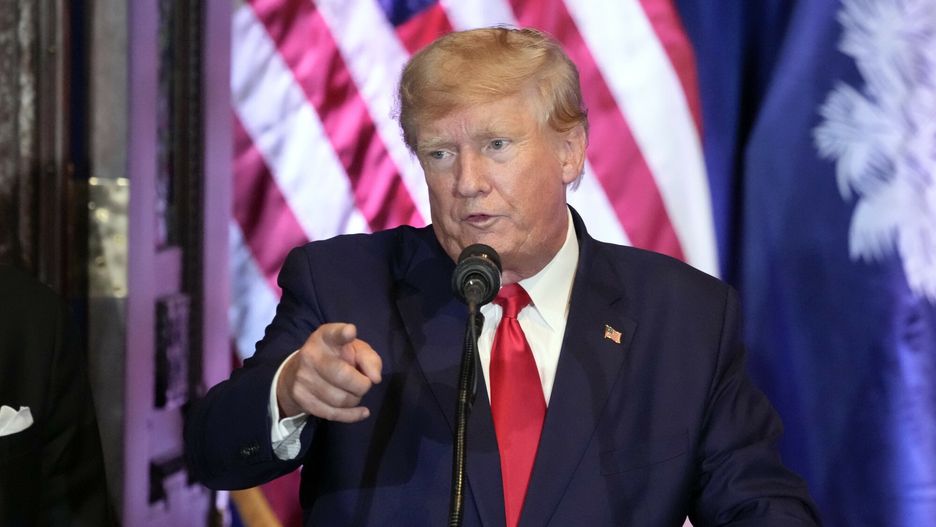 Donald Trump podczas kampanii wyborczej 2024
Former President Donald Trump speaks at a campaign event at the South Carolina Statehouse, Saturday, Jan. 28, 2023, in Columbia, S.C. (AP Photo/Alex Brandon)
Alex Brandon
