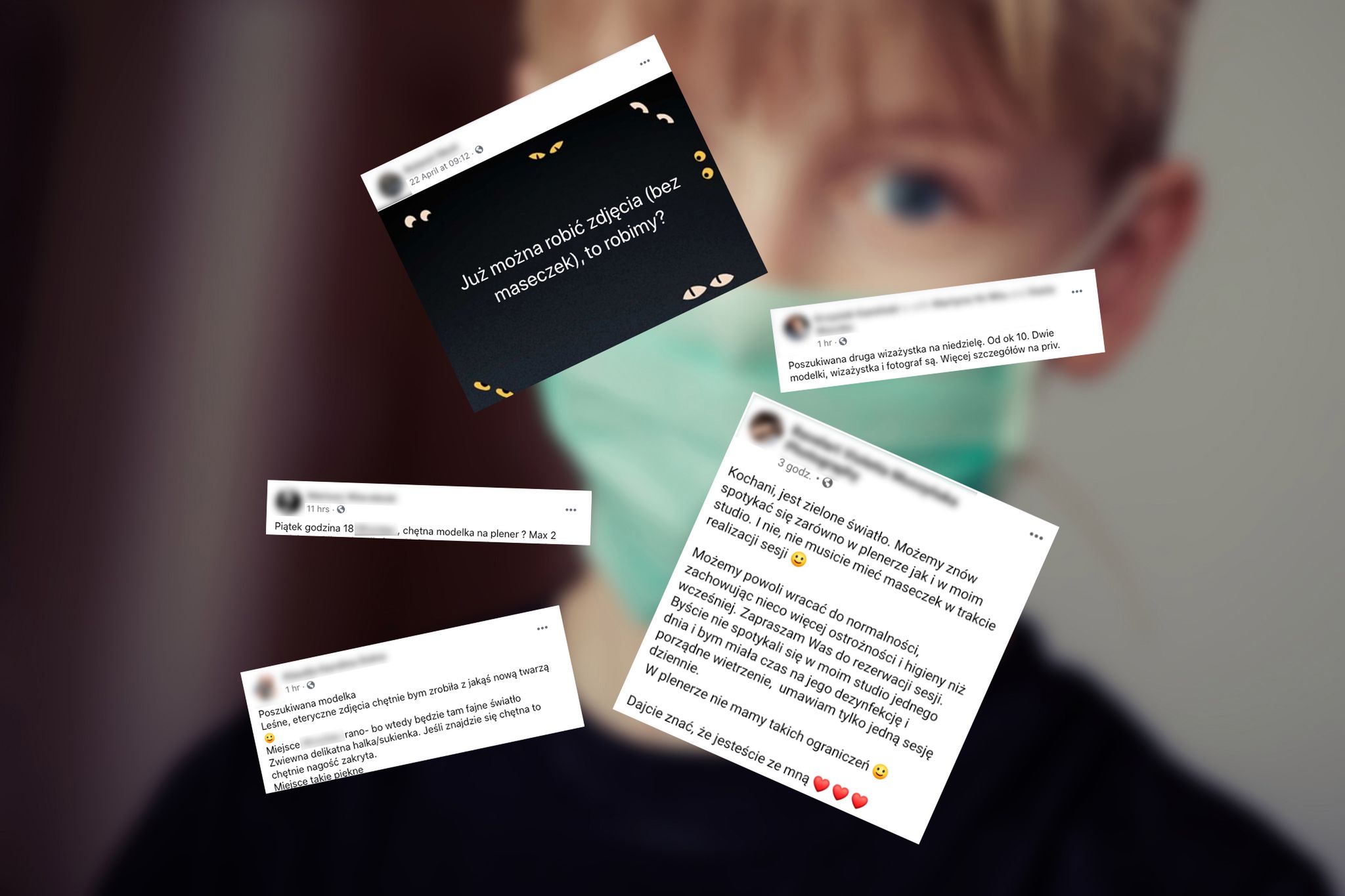 NIE, nie możesz robić sesji bez maseczek ot tak. Narażasz siebie i klientów! 1