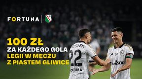 Piast - Legia: Bukmacher płaci 100 zł za każdego gola Legii | Ekstraklasa 22.08