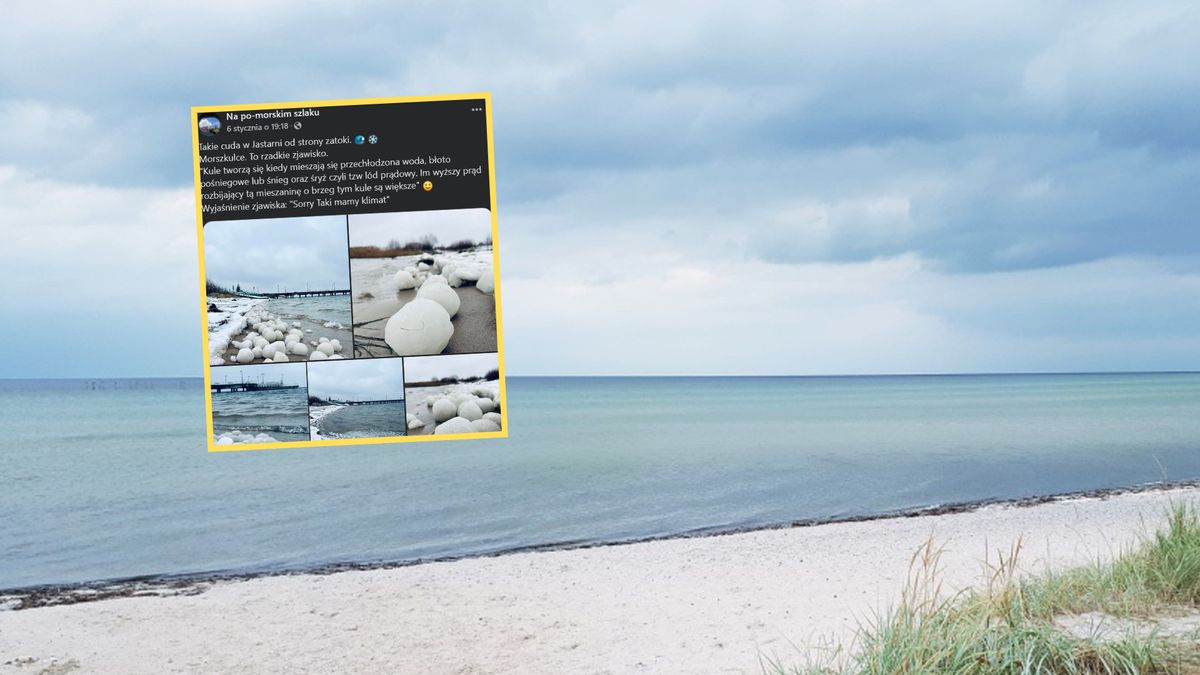 Lodowe kule pojawiły się nad morzem