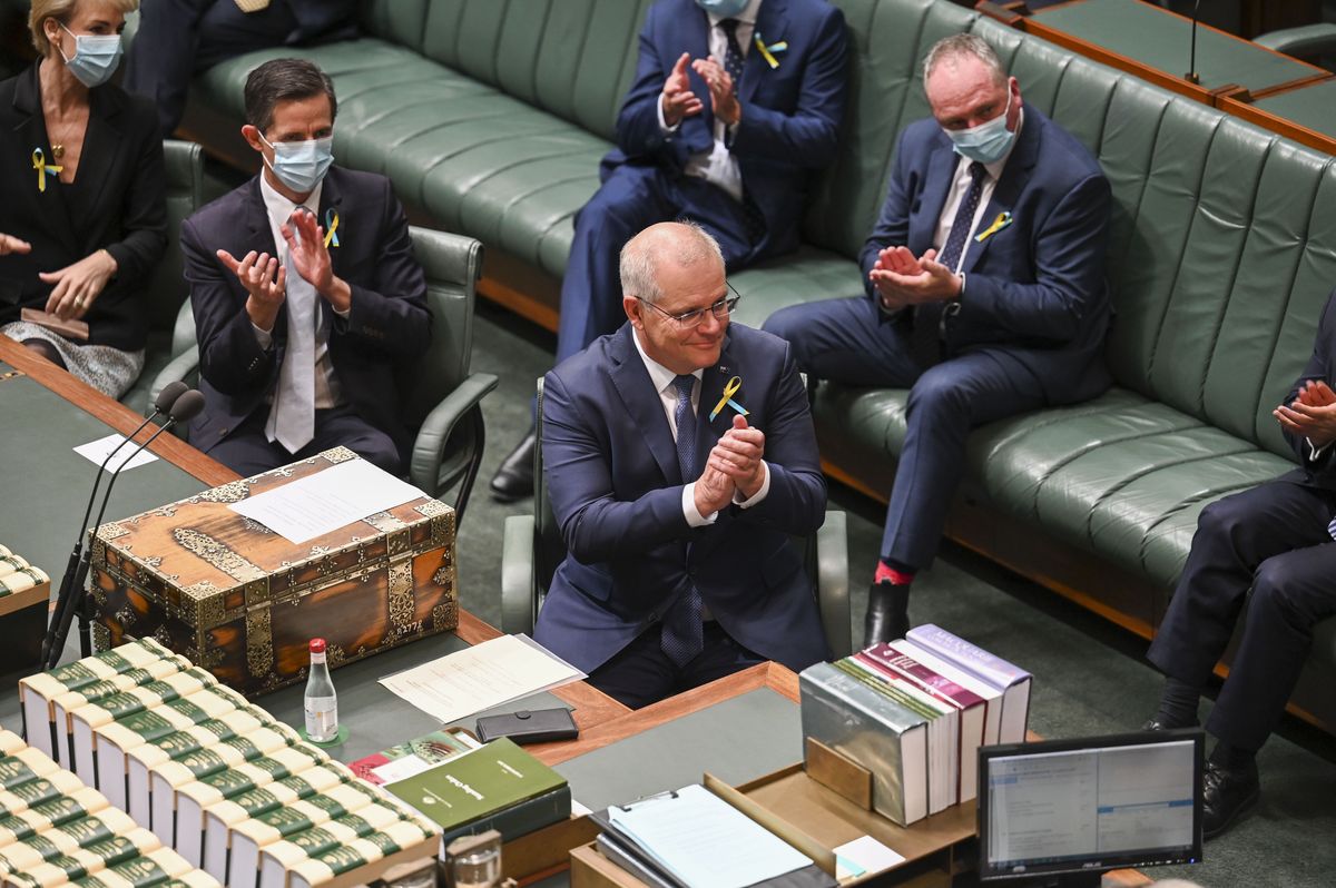Australijscy parlamentarzyści zareagowali z wielką empatią na przemówienie ukraińskiego prezydenta Wołodymyra Zełenskiego 