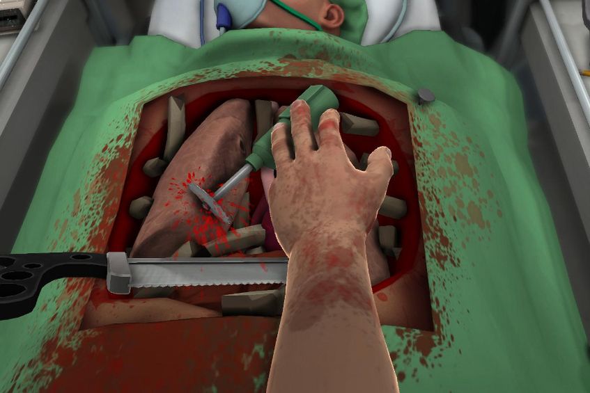 Wydłub komuś oko w Surgeon Simulator