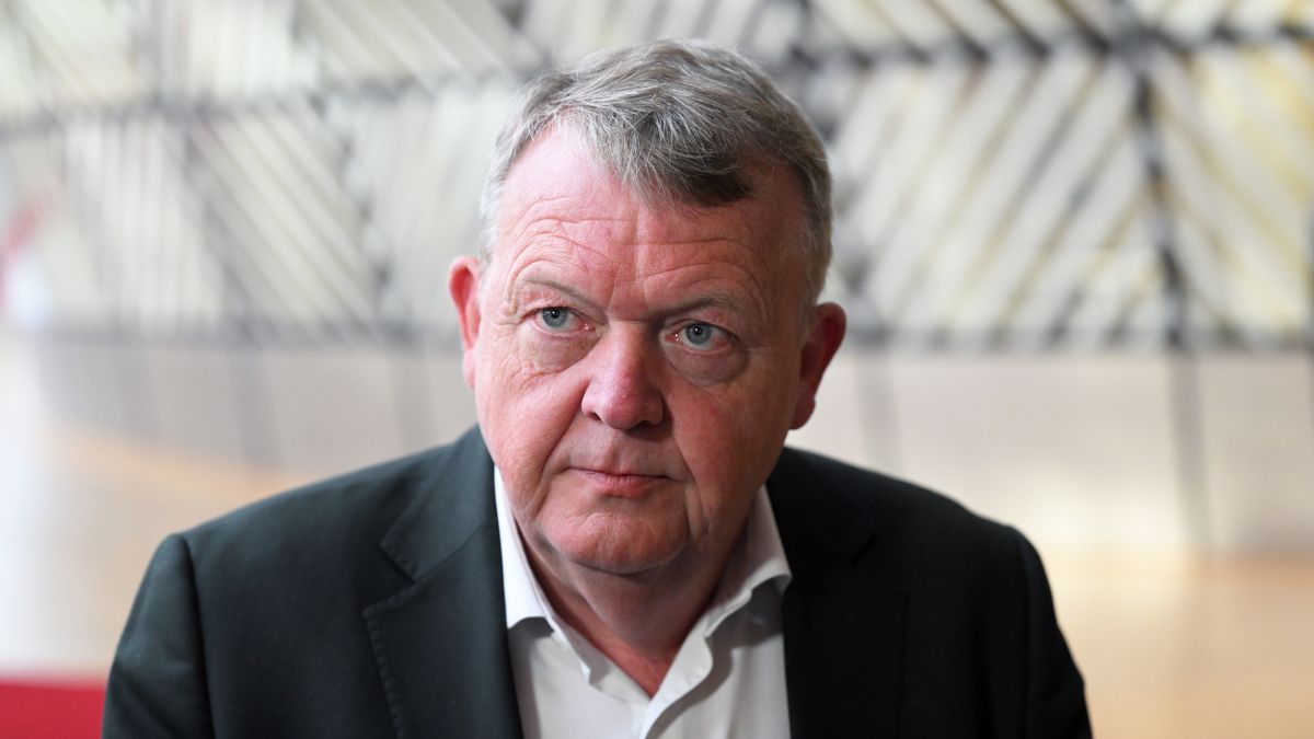BRUSSELS, BELGIUM - FEBRUARY 19: Minister of Foreign Affairs of Denmark Lars Lokke Rasmussen attends the meeting of EU Foreign Ministers at the EU Council headquarter in Brussels, Belgium on February 19, 2024. (Photo by Dursun Aydemir/Anadolu via Getty Images)