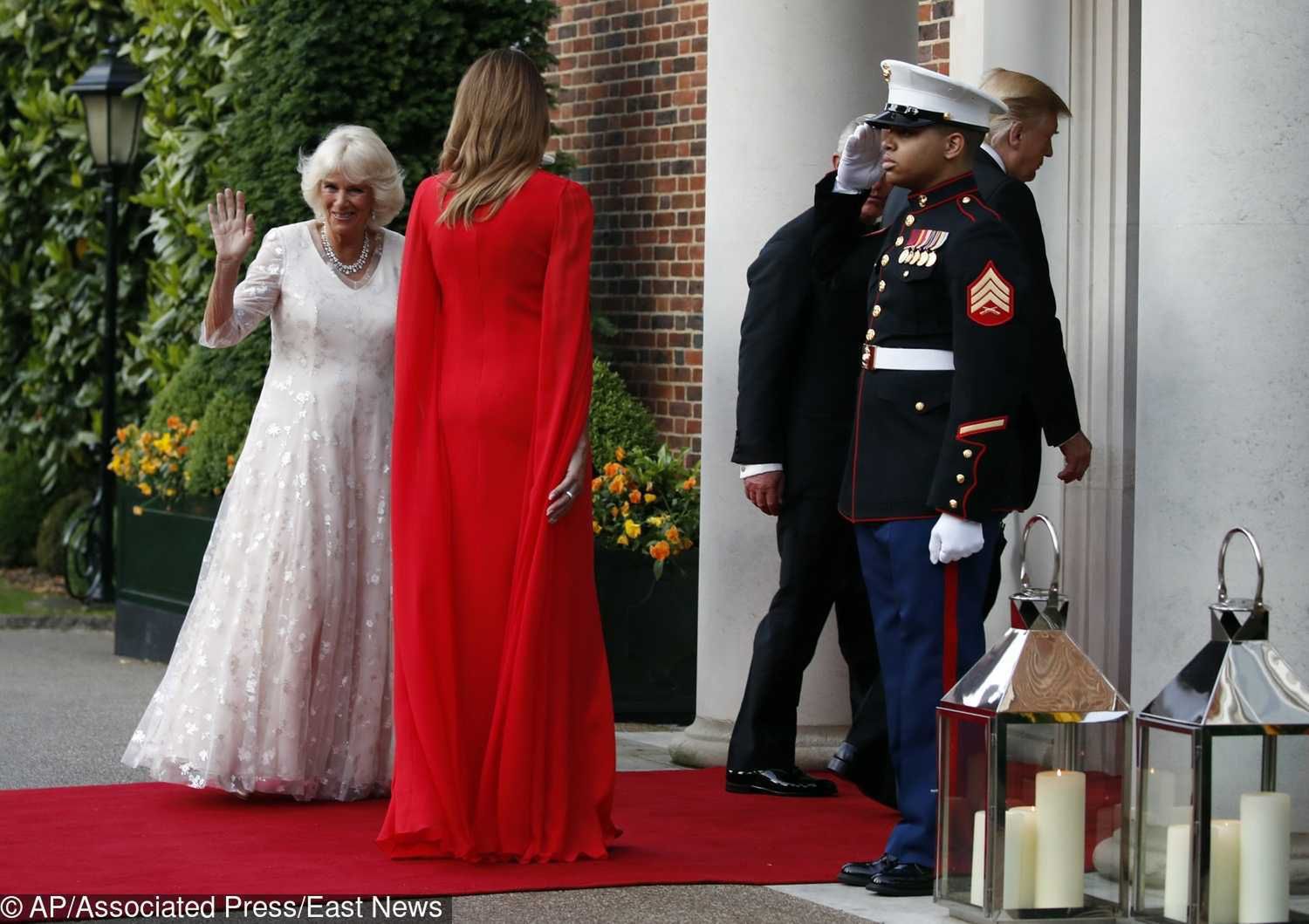 Melania Trump i Camilla Parker-Bowles na kolacji w Londynie