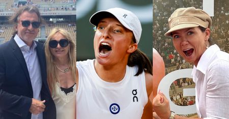 Gwiazdy dopingują Igę Świątek podczas finału Rolanda Garrosa: Kinga Rusin, Monika Olejnik, Kasia Tusk... (ZDJĘCIA)