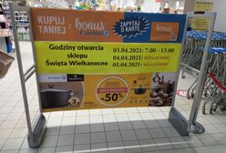 Zakupy w Wielkanoc. W sobotę sklepy zamkną się wcześniej, w dwa kolejne dni w ogóle nie otworzą