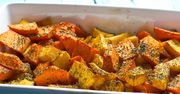 Makaron quinoa z pieczoną dynią