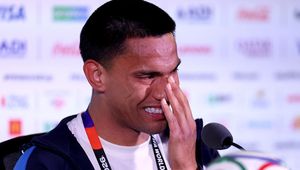 Emocje przed debiutem na mundialu. Nagle zaczął płakać