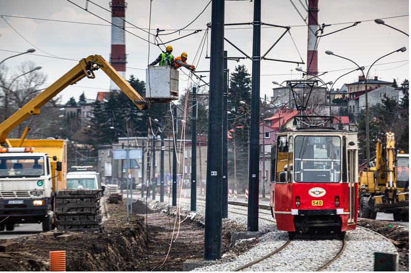 Śląskie. Od czwartku do niedzieli wstrzymany zostanie ruch tramwajów z powodu prac modernizacyjnych torowiska w Będzinie.