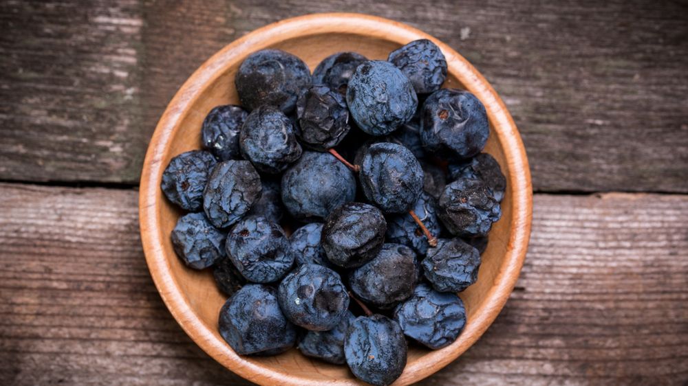 Suszone jagody z dodatkiem cukru