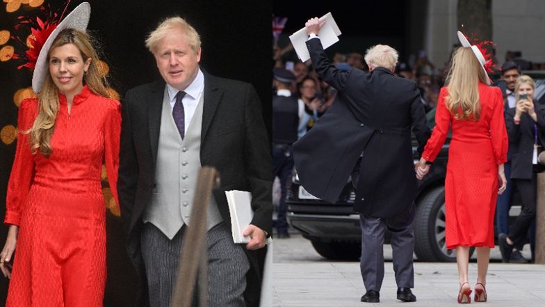 Boris Johnson z żoną 