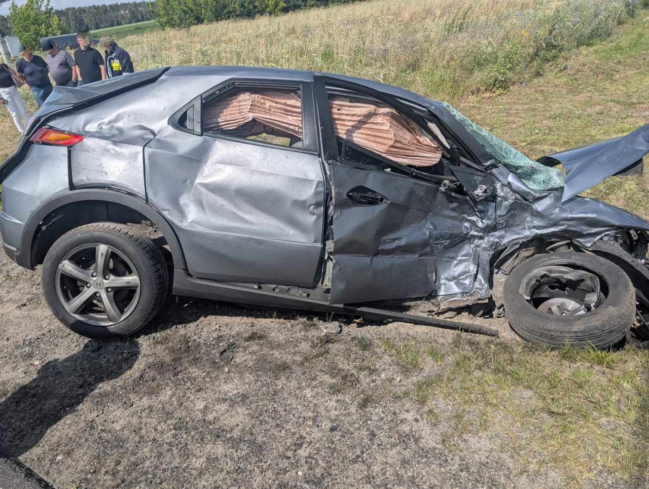 Tragiczny wypadek pod Płockiem. Jedna osoba nie żyje, droga zablokowana
