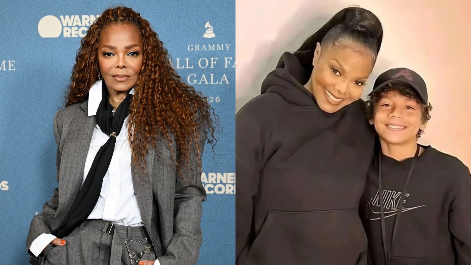 Janet Jackson z synem
