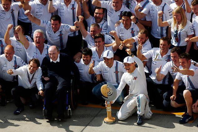 Williams miał w tym sezonie okazję świętować dziewięć podiów swoich kierowców