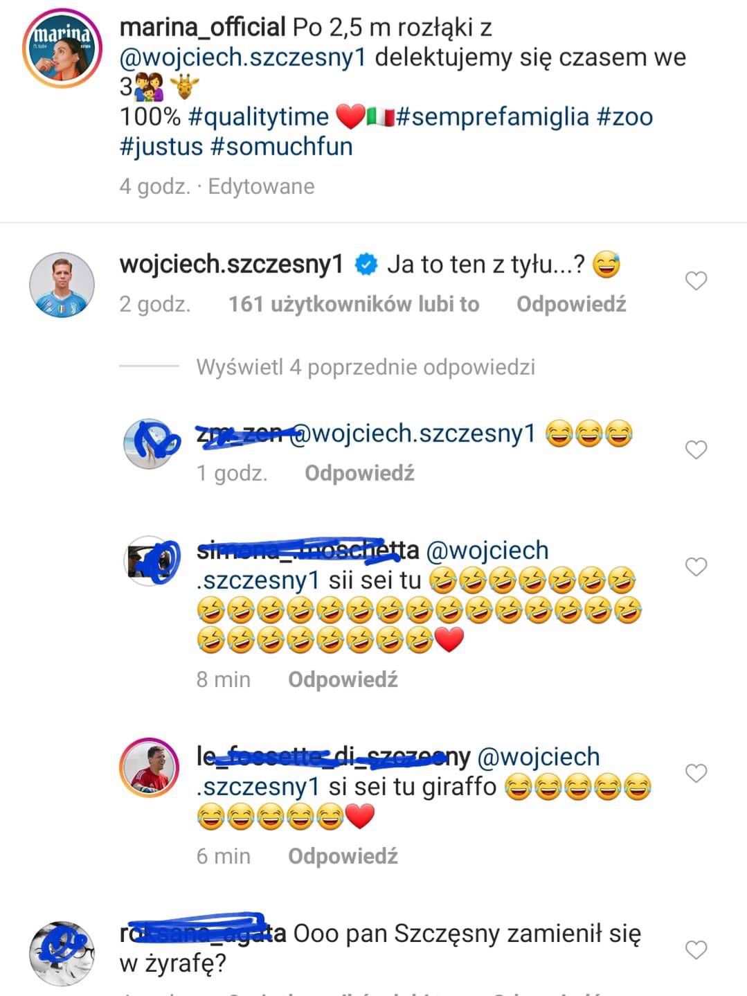 Marina i Liam w zoo - komentarz Wojtka Szczęsnego