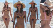 Alessandra Ambrosio w bikini na plaży w Malibu. Seksowna? (ZDJĘCIA)