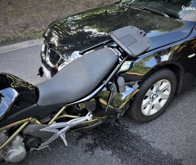 Mikołów. Uderzył w motocykl, to był początek kłopotów