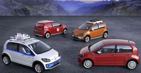 Cztery wersje koncepcyjne Volkswagena Up! przedstawione w Genewie