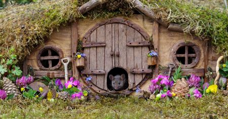 Zbudował mysią wioskę w stylu Hobbita. Dała mu ukojenie w depresji