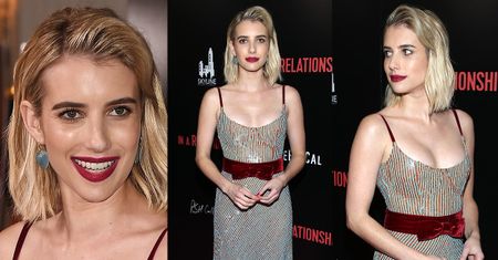 Zakłopotana Emma Roberts pozuje w cekinach za 12 tysięcy