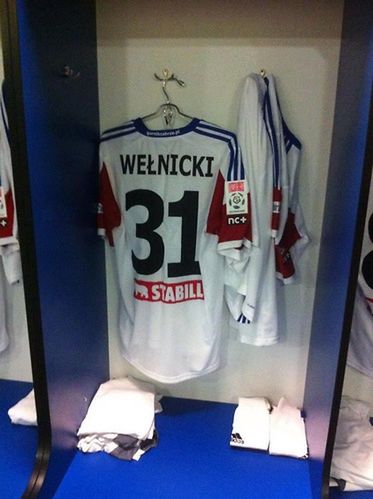 Koszulka meczowa Górnika Zabrze z logo nowego sponsora