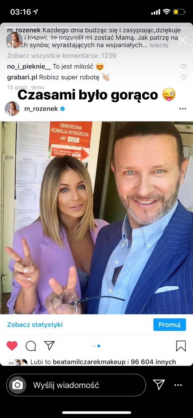 Małgorzata Rozenek na stories o emocjach w czasie wyborów