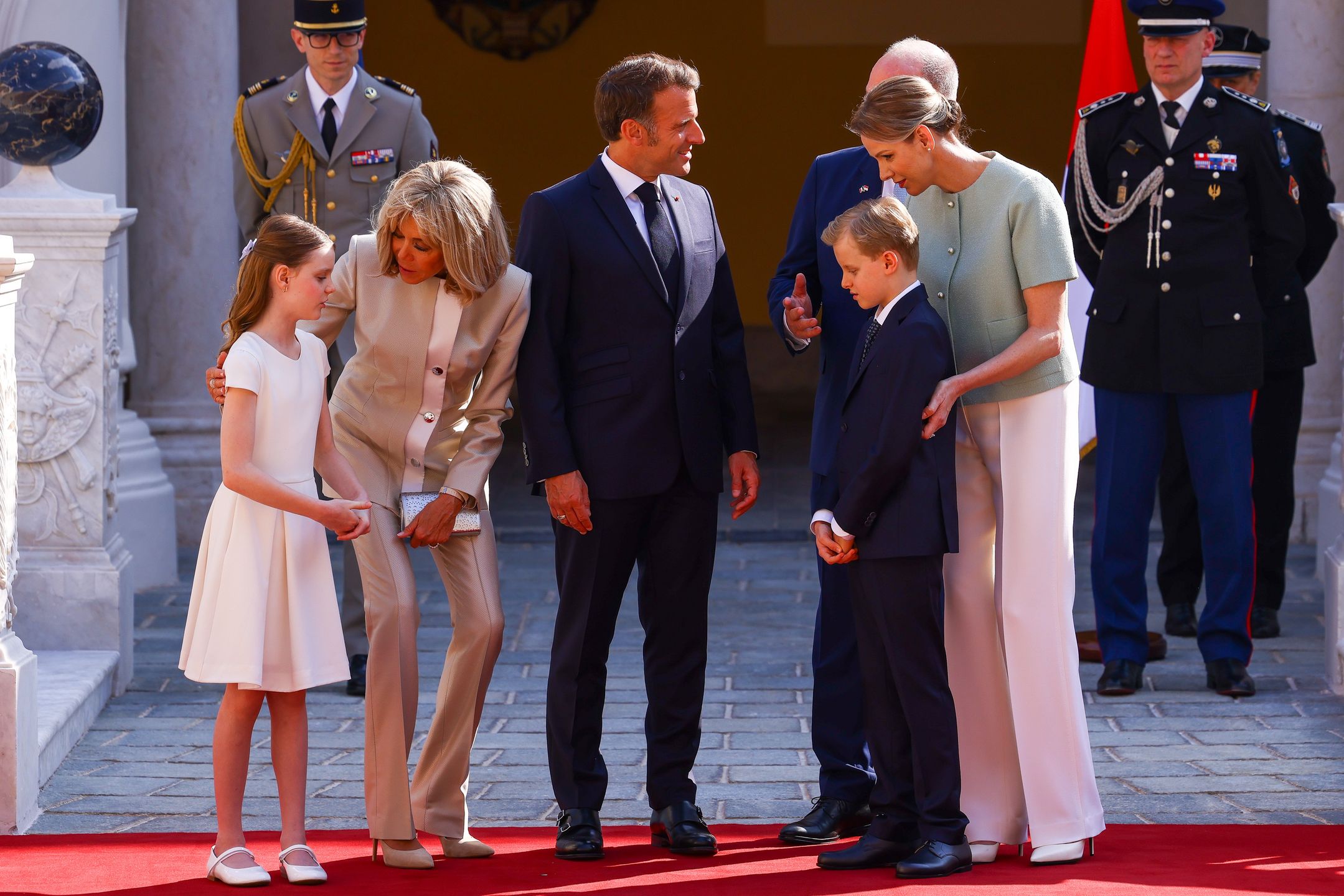 Księżniczka Gabriella i Brigitte Macron