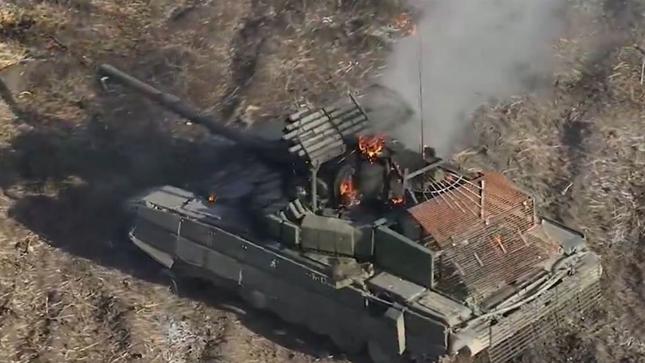 T-72B3 zniszczony w Ukrainie