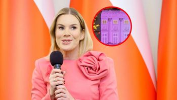 Pałac Prezydencki rozbłysnął na różowo. To nie przypadek