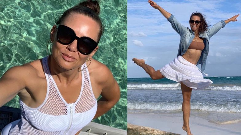 Kinga Rusin pozdrawia z rajskiej wyspy