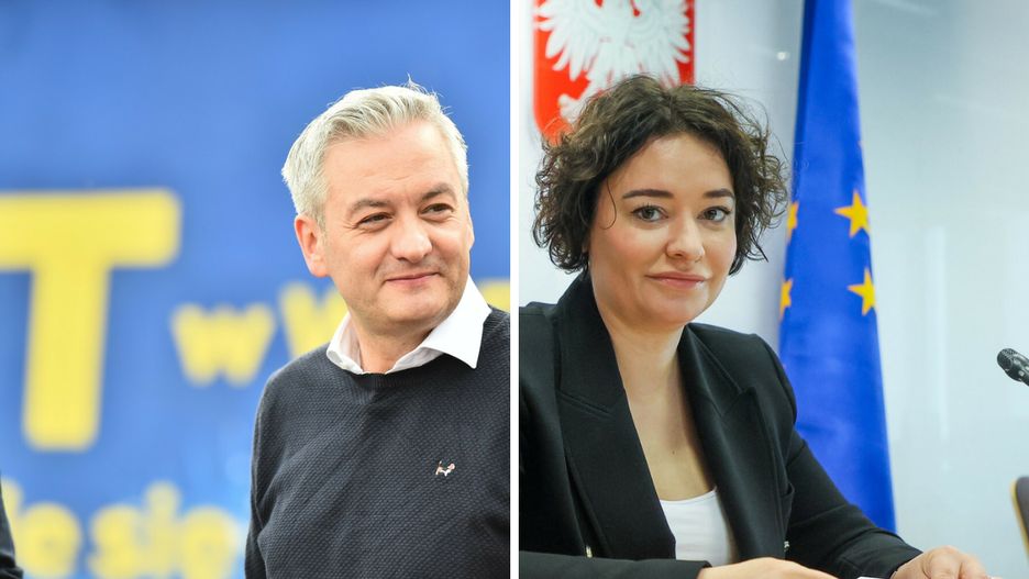 Robert Biedroń i Anna Maria Żukowska liderami list