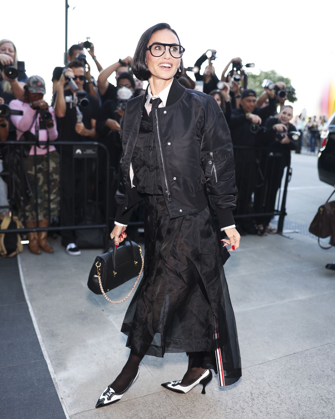 Demi Moore na pokazie mody w Nowym Jorku