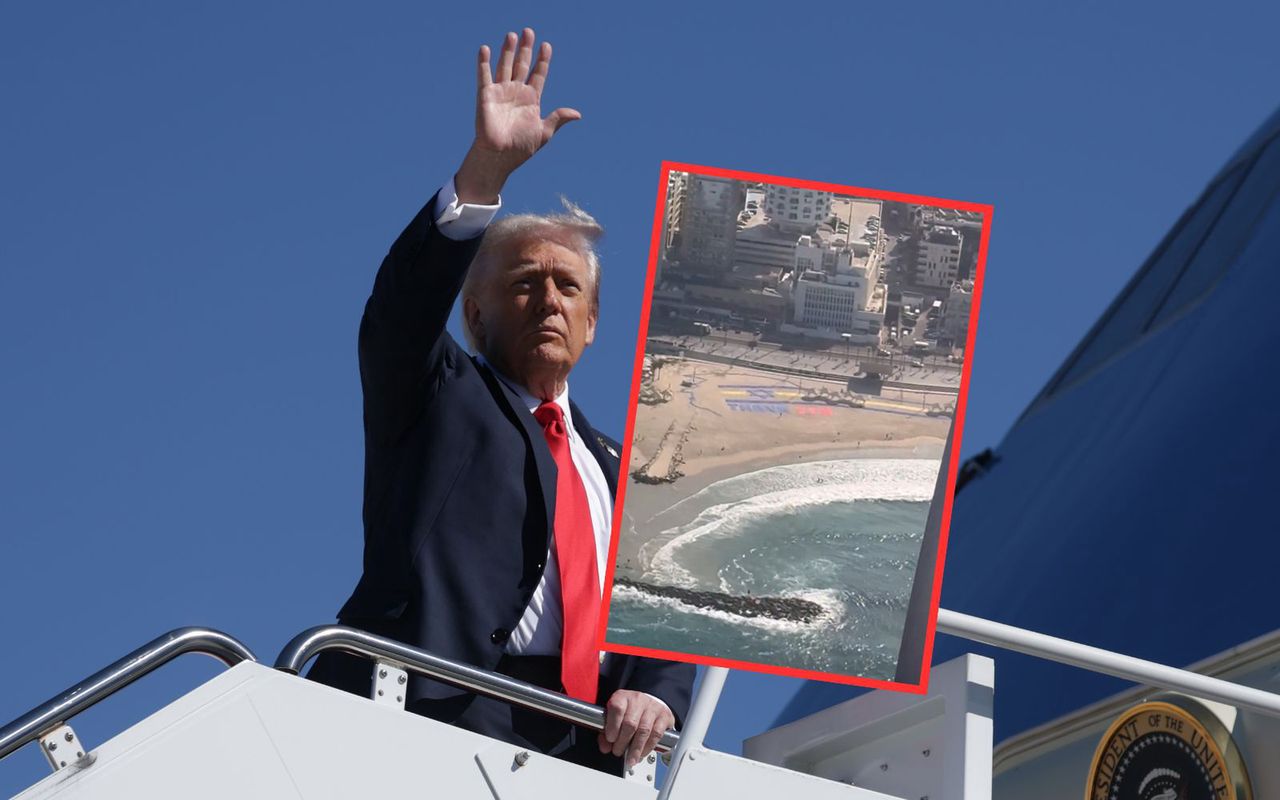 Tak przywitano Trumpa w Izraelu. Nagranie z Air Force One